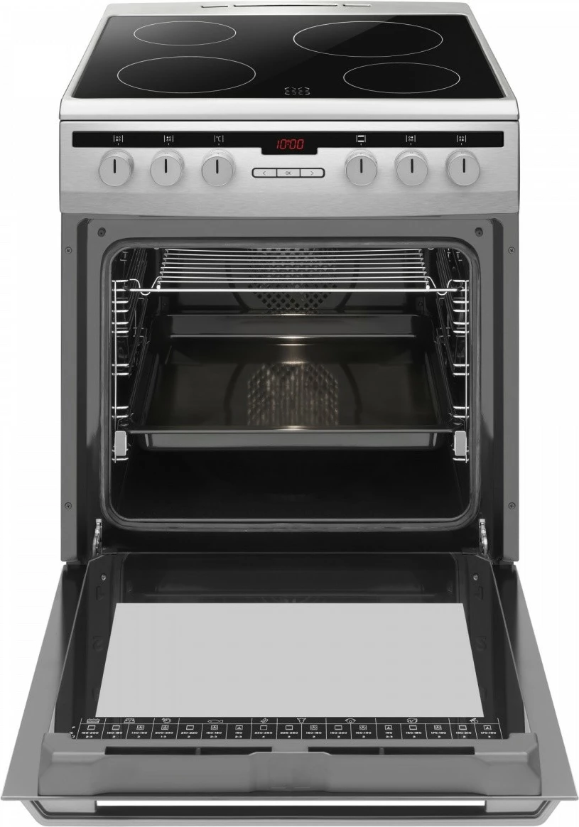 Indukcijski štedilnik Amica 6118IED3.475HTaKDp(Xx) PIZZA, 77 l, inox