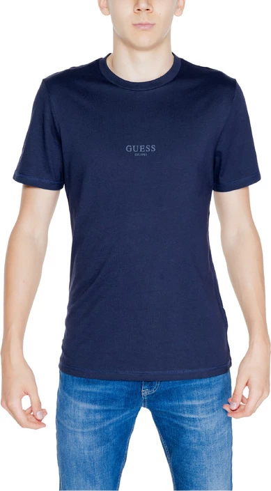 Moška majica Guess, modra