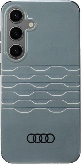 Ovitek z geometrijskim vzorcem Audi IML za Samsung Galaxy S24, trdo ohišje, siv