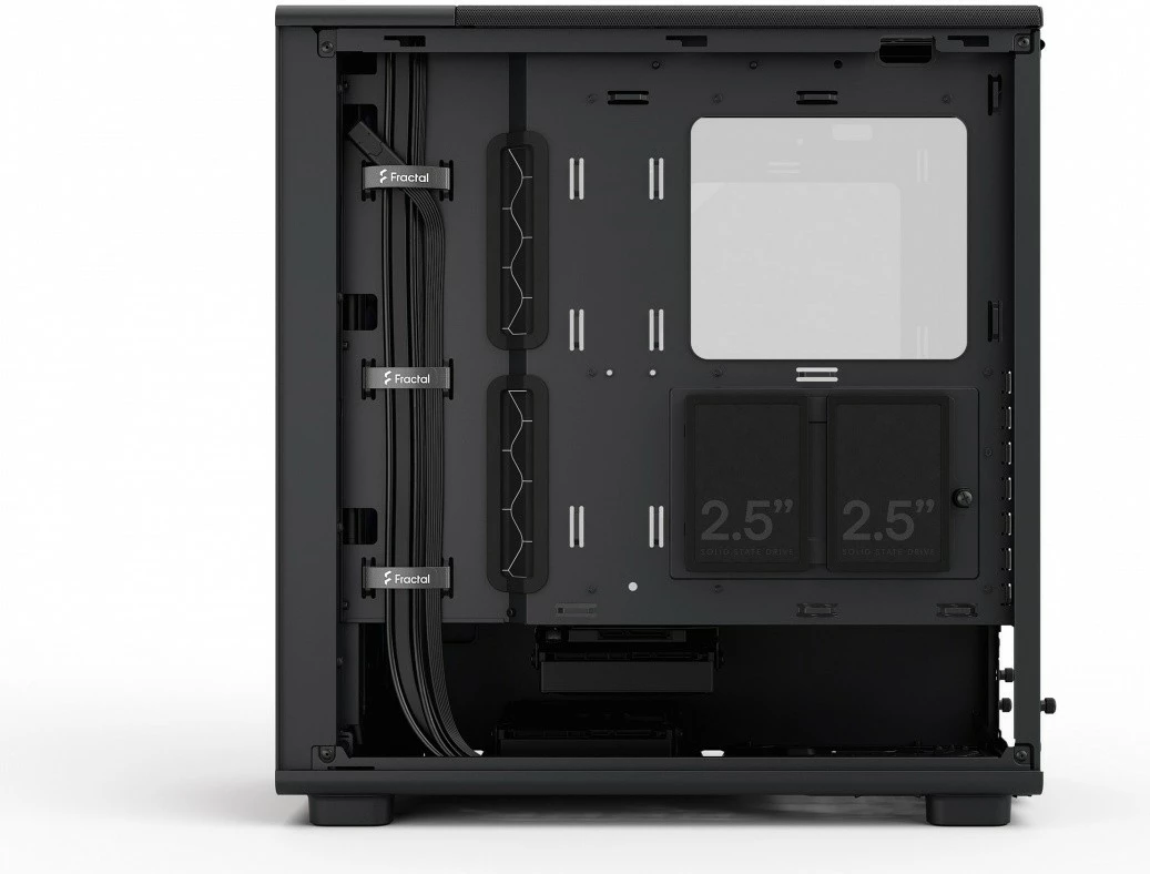 Ohišje Fractal Design Epoch Black TG RGB Light Tint, midi-tower, ATX, RGB, črno