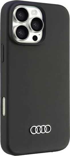 Silikonski ovitek za iPhone 16 Pro Max 6,9\", Audi, črn