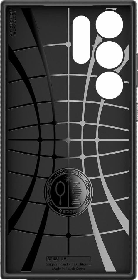 Ovitek Spigen Liquid Air za Samsung Galaxy S23 Ultra, mat črn