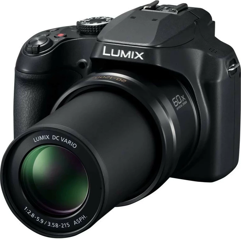 Kompaktna digitalna kamera Panasonic LUMIX DC-FZ82, 18 MP, 60x optični zoom, 4K, Wi-Fi, črna