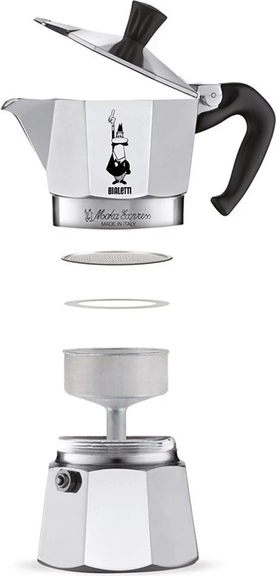 Kavni aparatus Moka Express Bialetti, 0,06 L, alumin