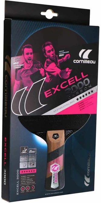 Pingpong lopar Excell Carbon 3000 Conrilleau za moške, ženske in otroke