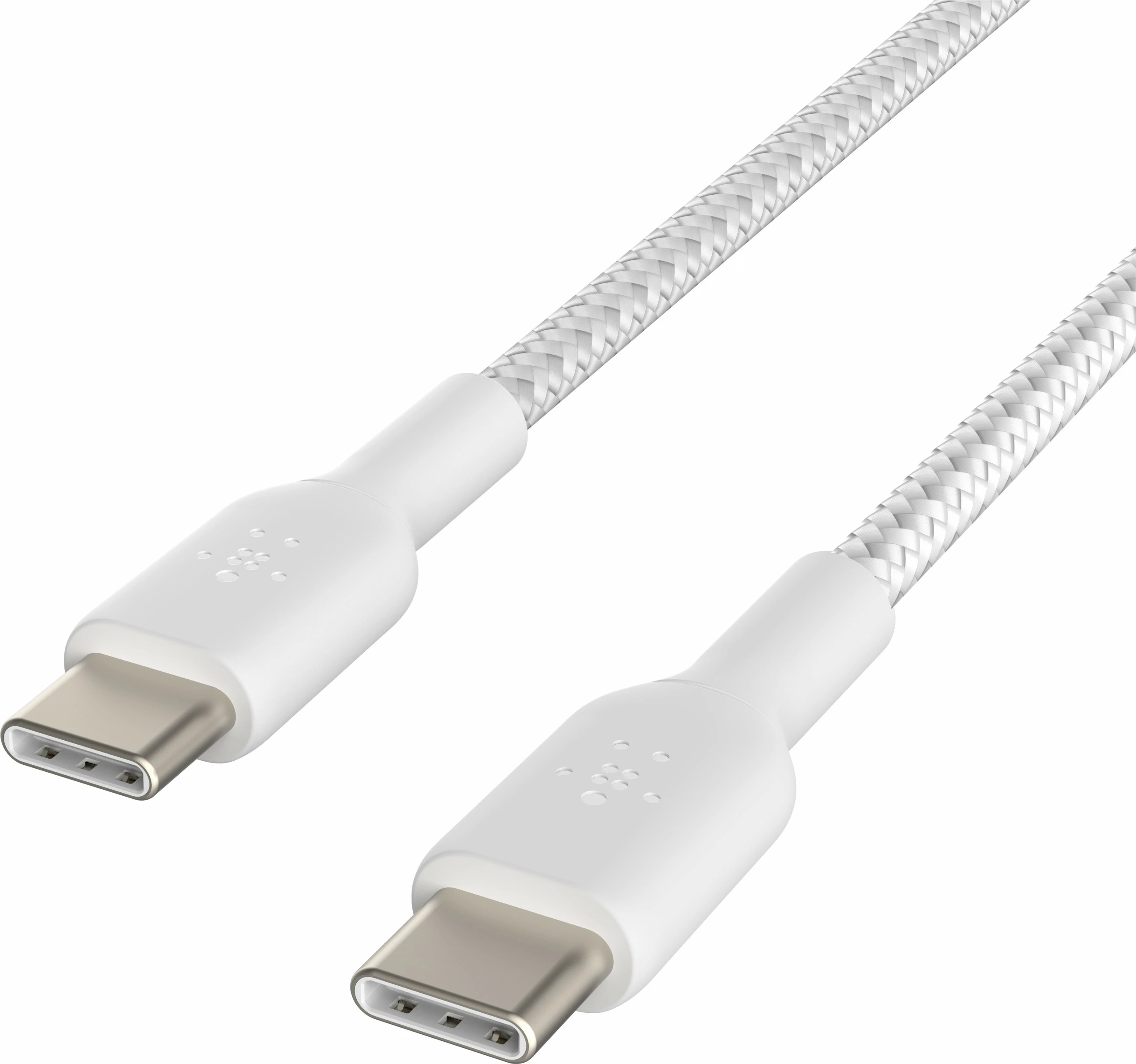 USB-C kabel Belkin CAB004BT1MWH2PK, 1 m, bel (paket 2)