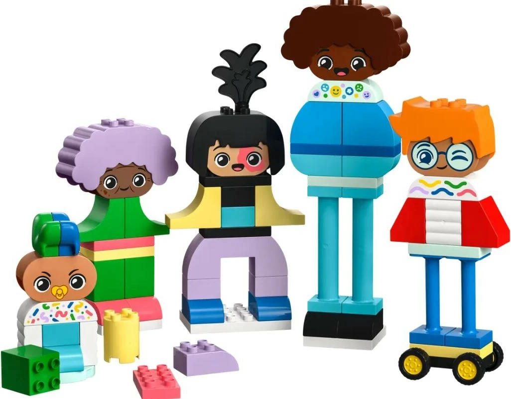 Igralne figurice z izrazi obraza, LEGO DUPLO 10423, 71 kosov, plastika, večbarvno
