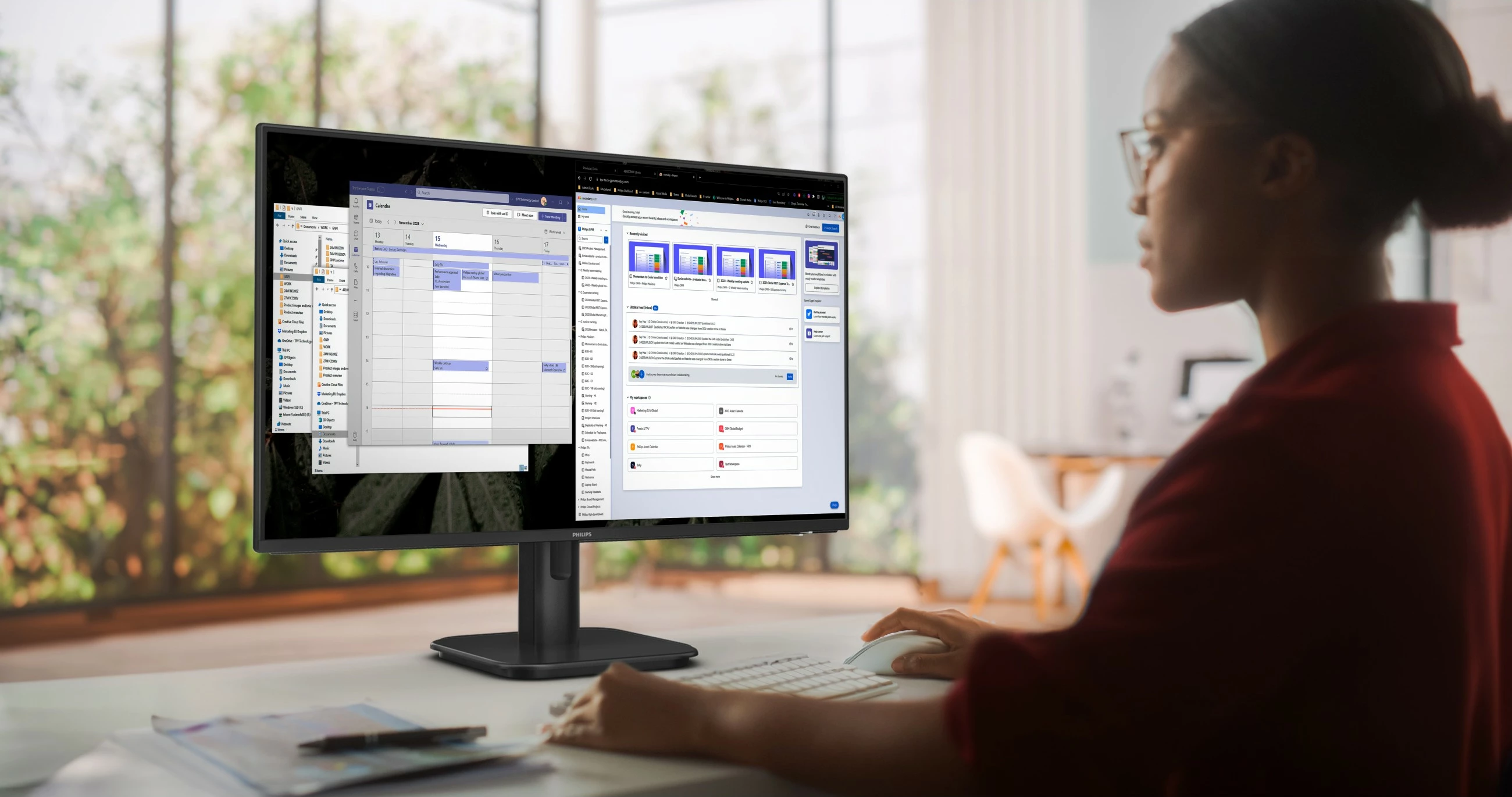 27-palčni IPS monitor, Full HD, HDMI, DP, črn Philips 27E1N1200A