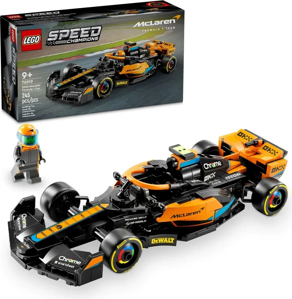 Model dirkalnika McLaren Formula 1 2023, LEGO Speed Champions 76919