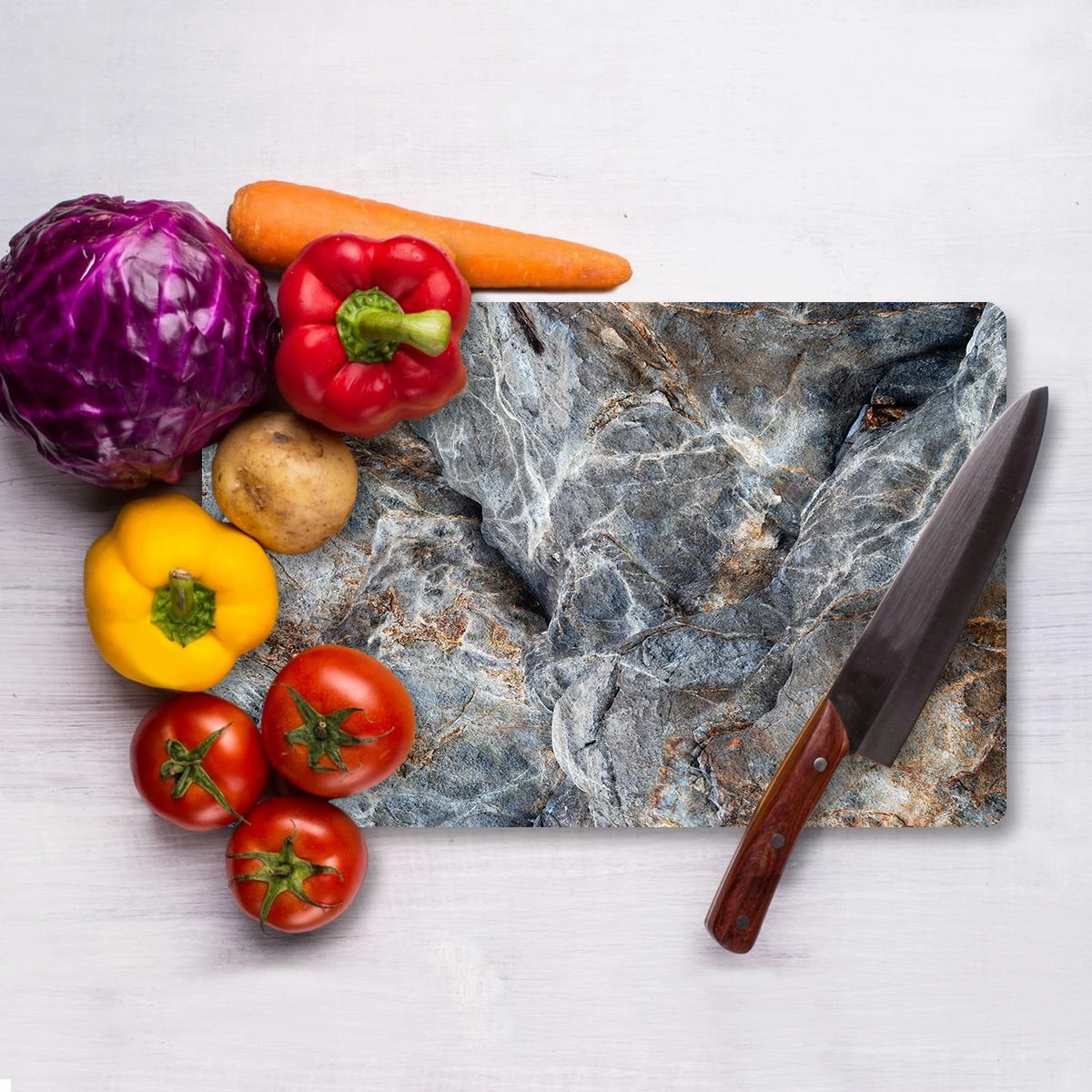 Deska za rezanje iz kaljenega stekla, večbarvna, Hermia Ckt106 - 3040, 30x40 cm