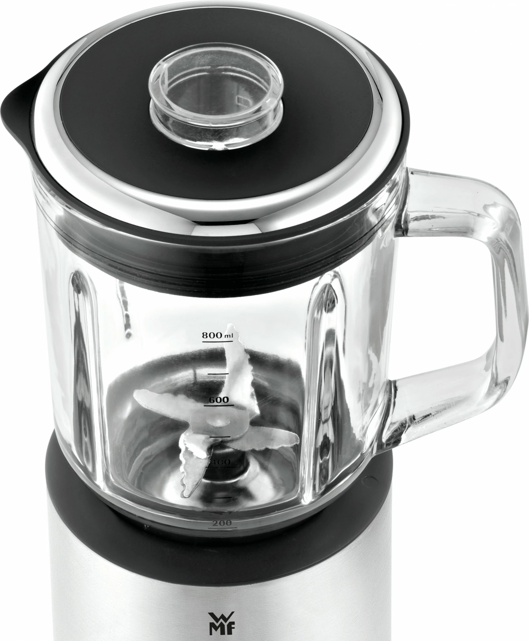 Blender za pult WMF KITCHENminis 0416490011, 0,8 L, 400 W, inox, črn