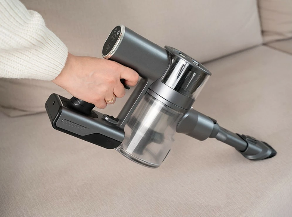 Pokončni brezžični sesalnik Lafe PowerGlide 200W BLDC, 22 kPa, 0,5 L, do 35 min, 2200 mAh, črn