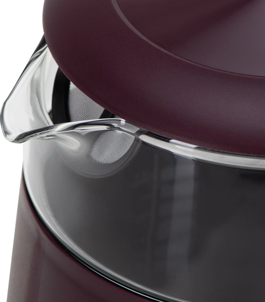 Električni grelnik vode Adler AD 1305, 1,7 L, regulacija temperature, LED, burgundy