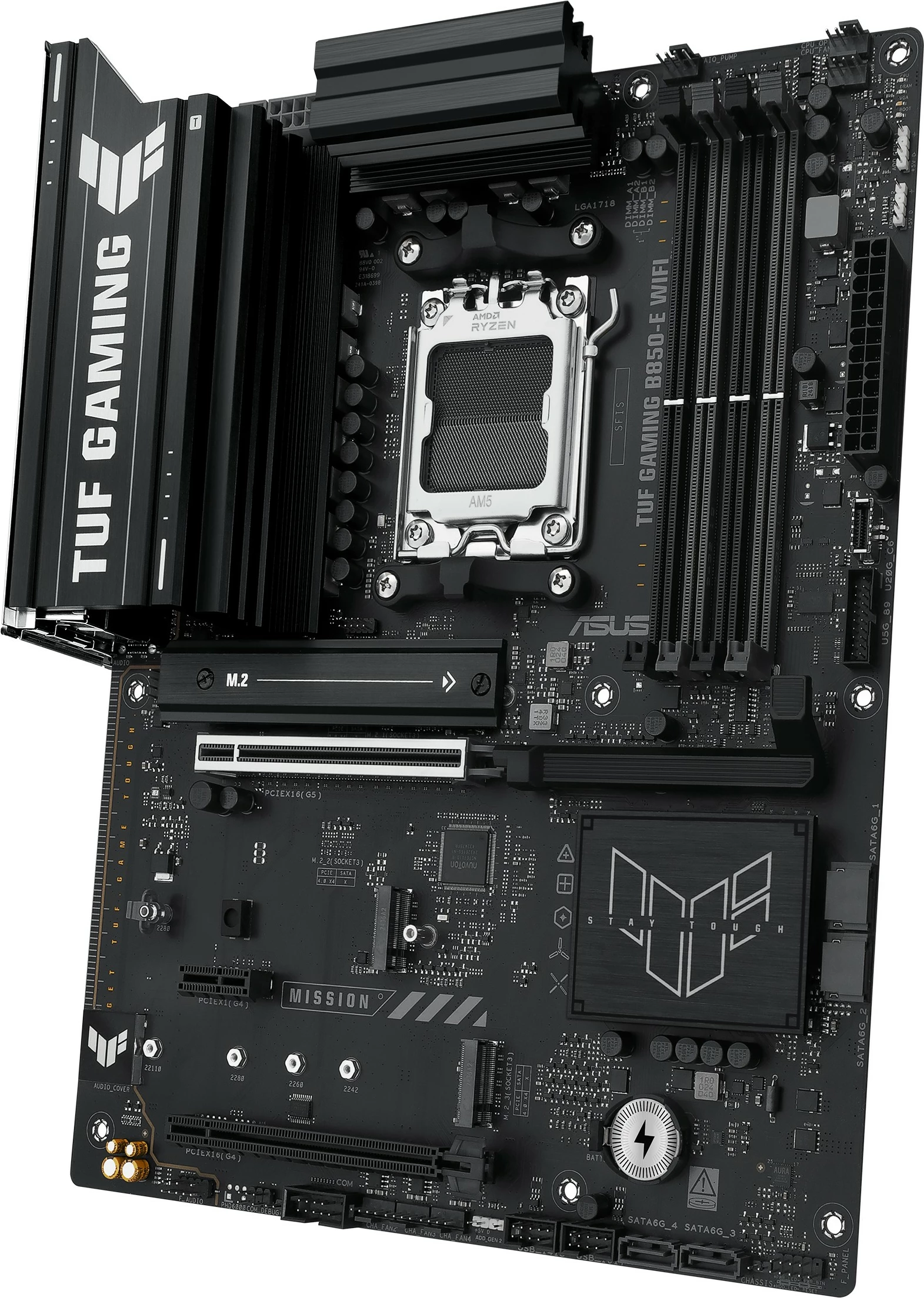 Matična plošča ASUS TUF GAMING B850-E WIFI, AMD Socket AM5, DDR5, ATX, črna
