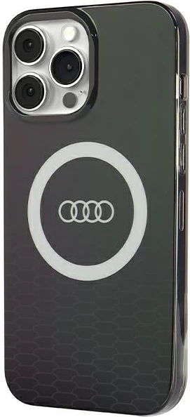 Ovitek za telefon IML z velikim logotipom MagSafe za iPhone 13 Pro / 13, Audi, črn