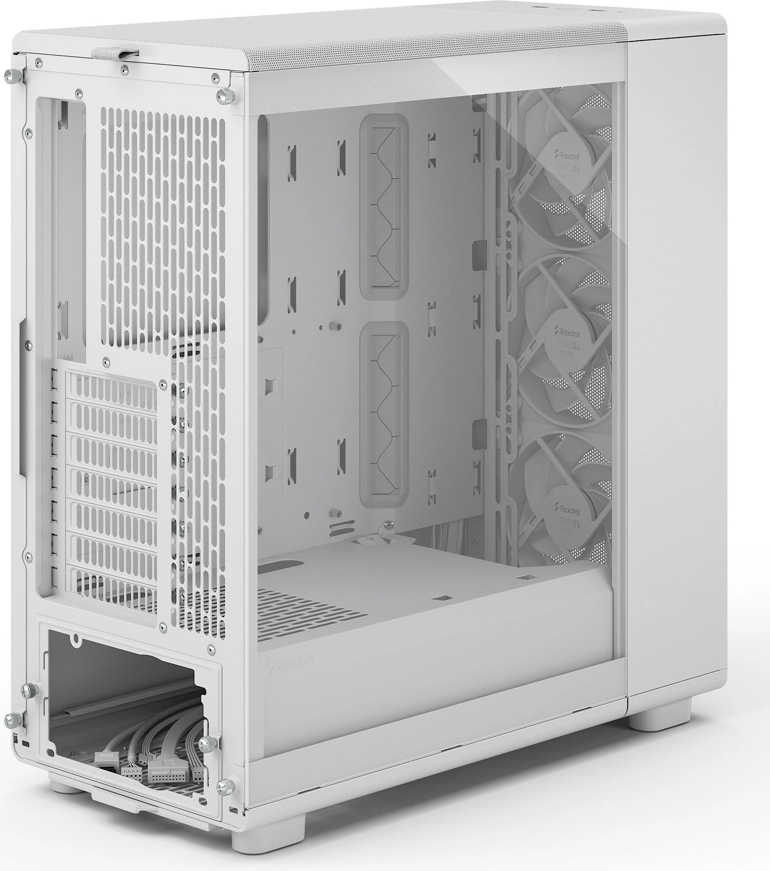 Ohišje Fractal Design Epoch White TG Clear tint, Midi Tower, kaljeno steklo, bela