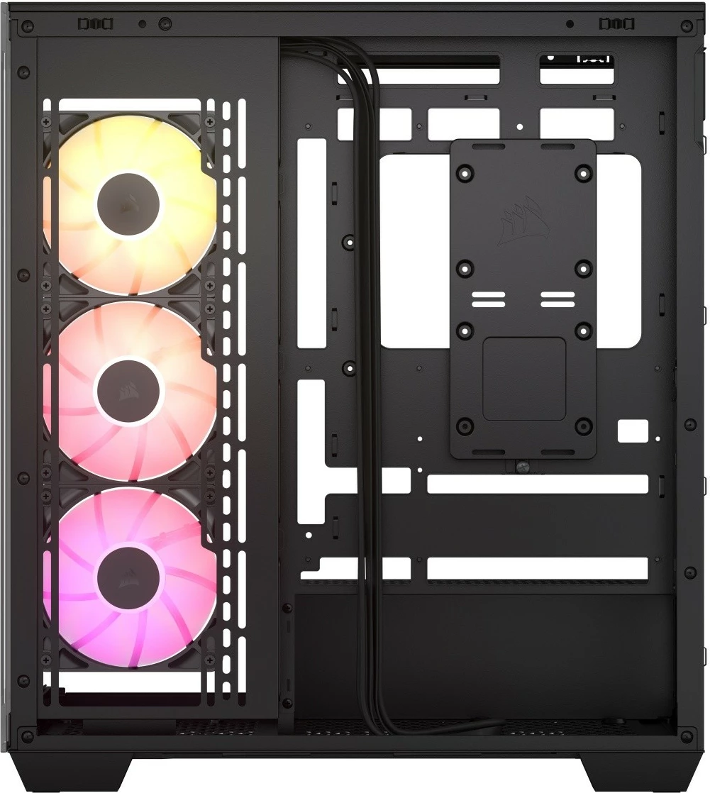 Ohišje Corsair 3500X iCUE LINK RGB TG, Midi Tower, črno