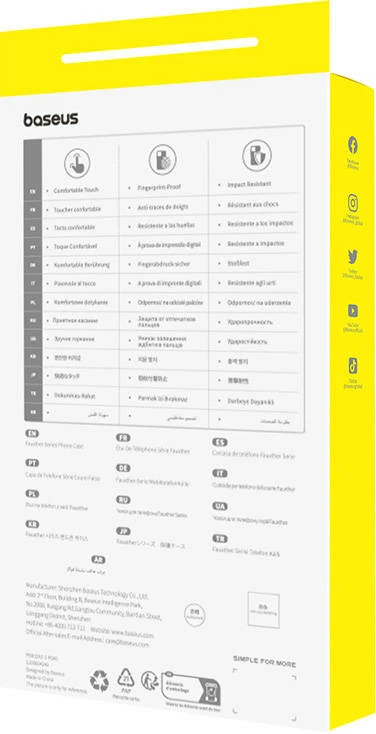 Magnetni ovitek za telefon Baseus Fauxther Series za iPhone 15, oranžen