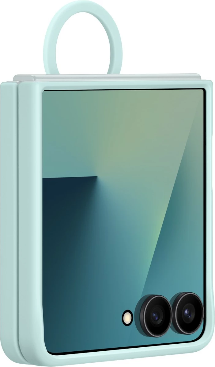 Silikonska prevleka z obročkom za Galaxy Flip7, Samsung, mint