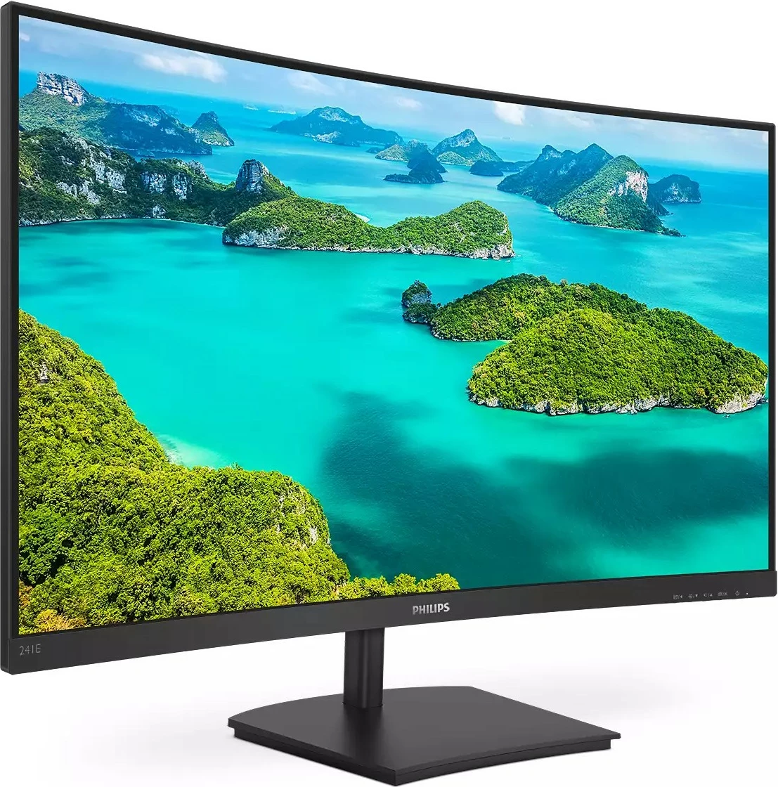 Zakrivljen 23,6" monitor Full HD Philips 241E1SCA/00, črn