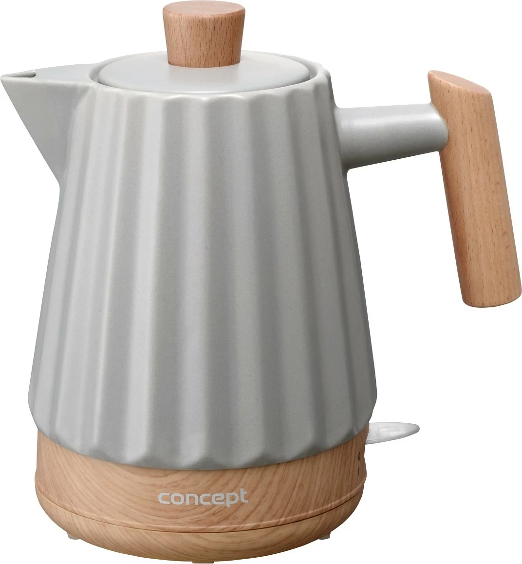 Električni čajnik 1,5 L keramičen, svetlo siv, Concept RK009