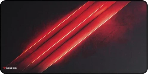 Podloga za miško Carbon 500 Maxi Flash G2, Genesis, črno/rdeča
