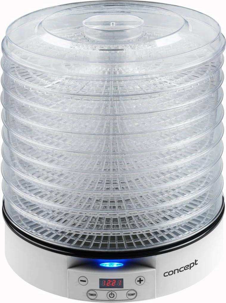 Dehidratator hrane Concept SO2020, 11 pladnjev, 500 W, prozorno/bela