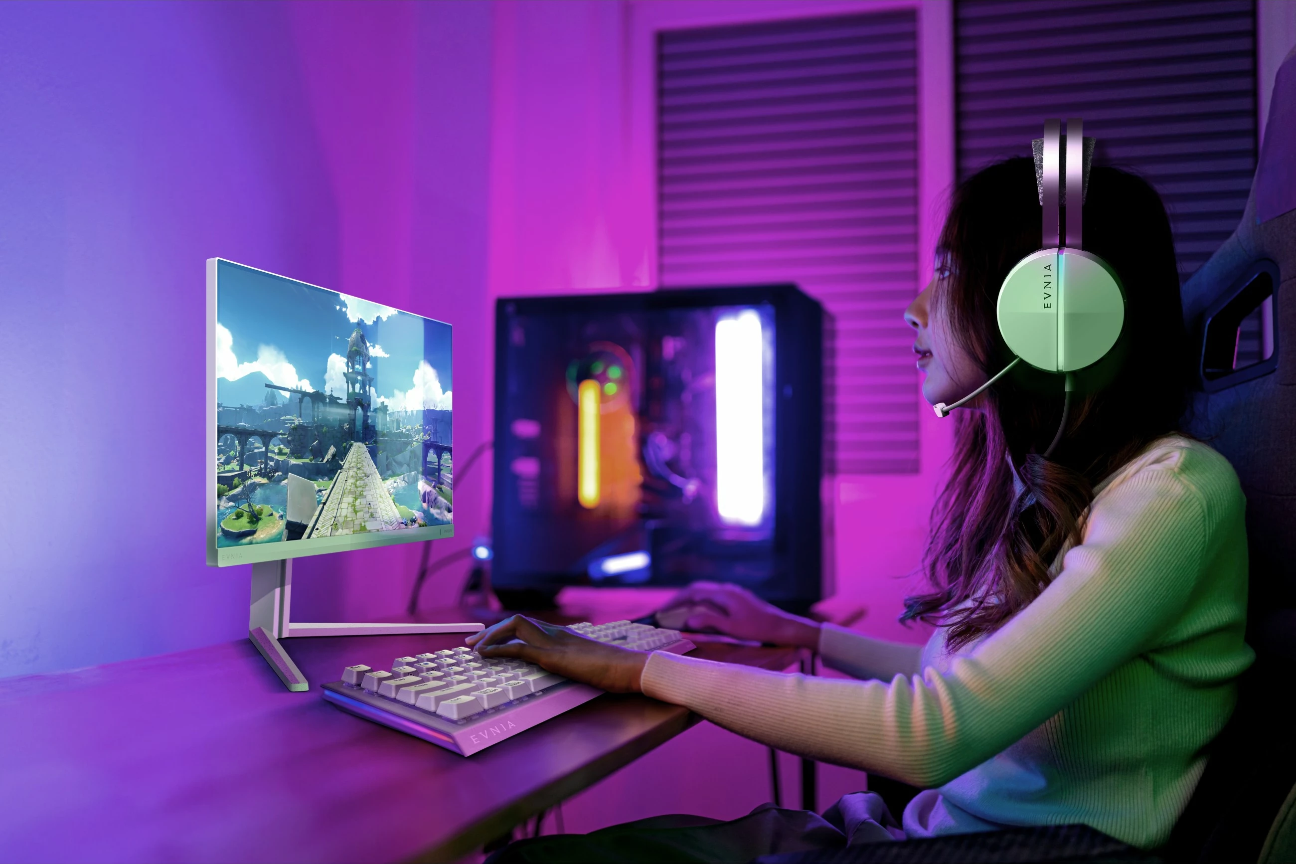 Gaming monitor 23,8" Full HD, 1 ms, 180 Hz, bel — Philips Evnia 24M2N3201A/00