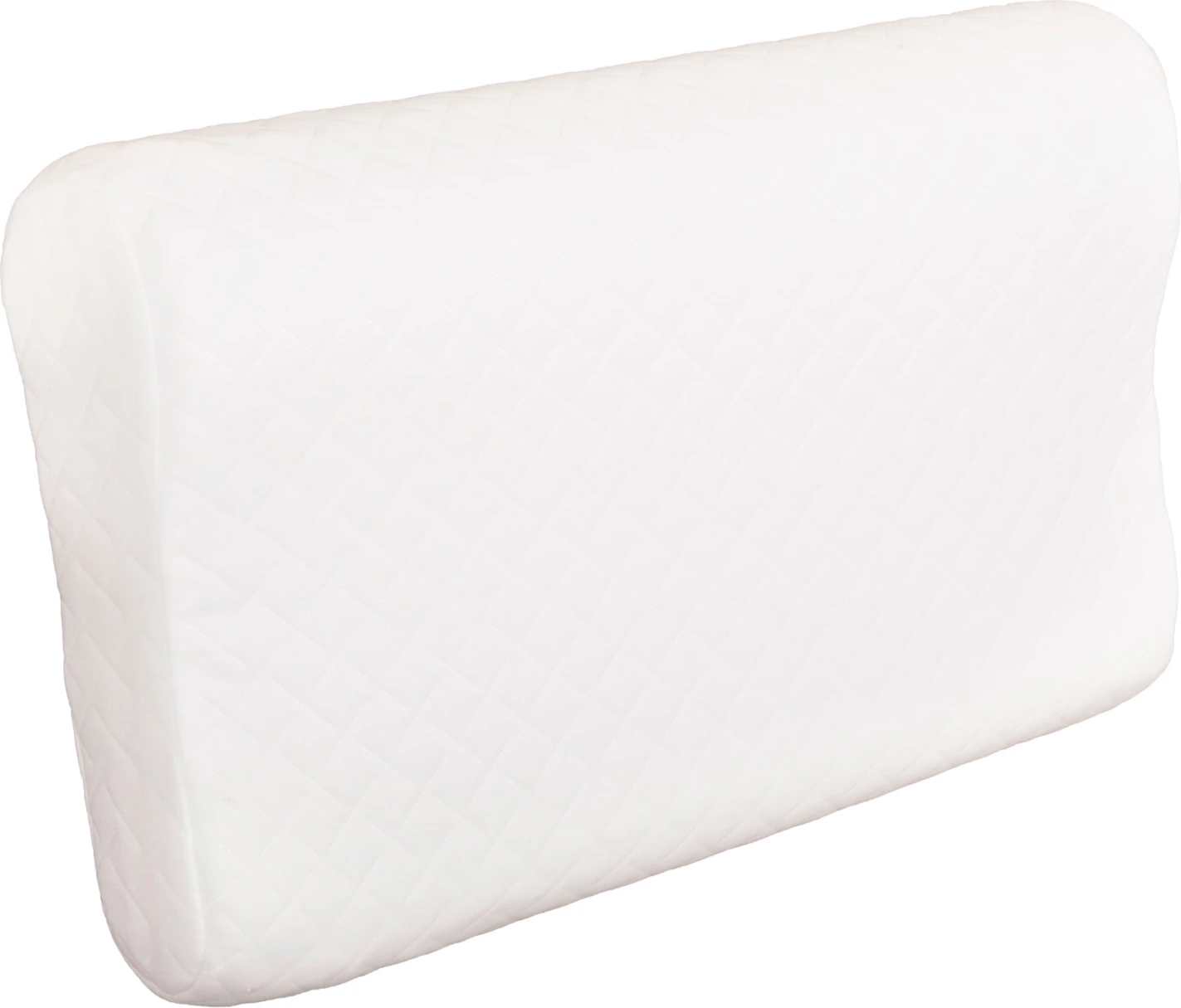 Vzglavnik BEZEL FH673 iz spominske pene - bela tkanina 55x32Hcm