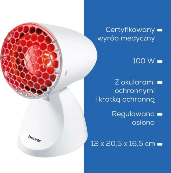 Infrardeča rdeča svetilka 100 W, Beurer IL11, bela