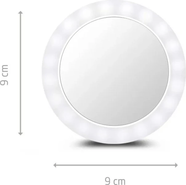 Ličilna ogledala z LED osvetlitvijo Medisana Ecomed CM-20E, bela