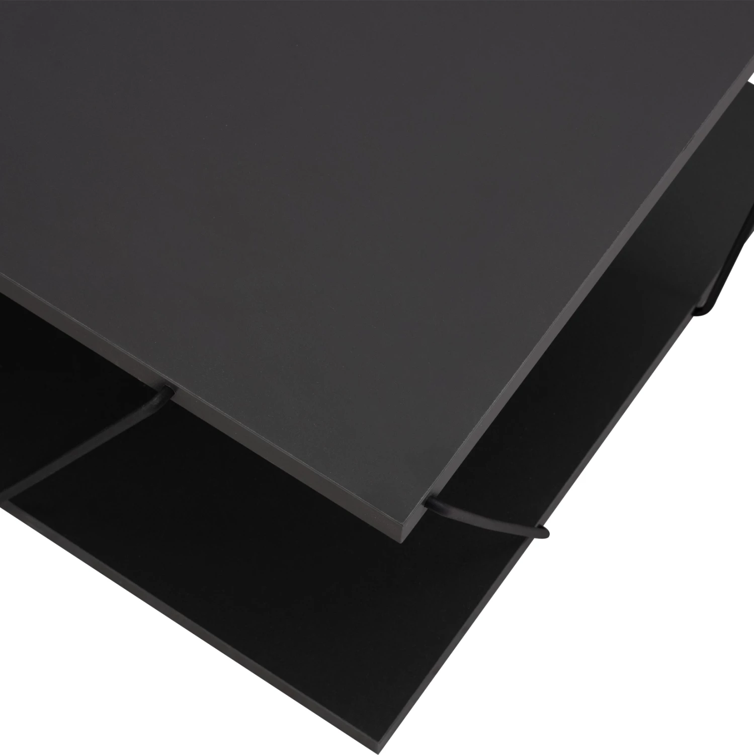 Klubska miza TARS FH8927.20 siva melamin-črne kovinske palice 120Χ50Χ30Hcm