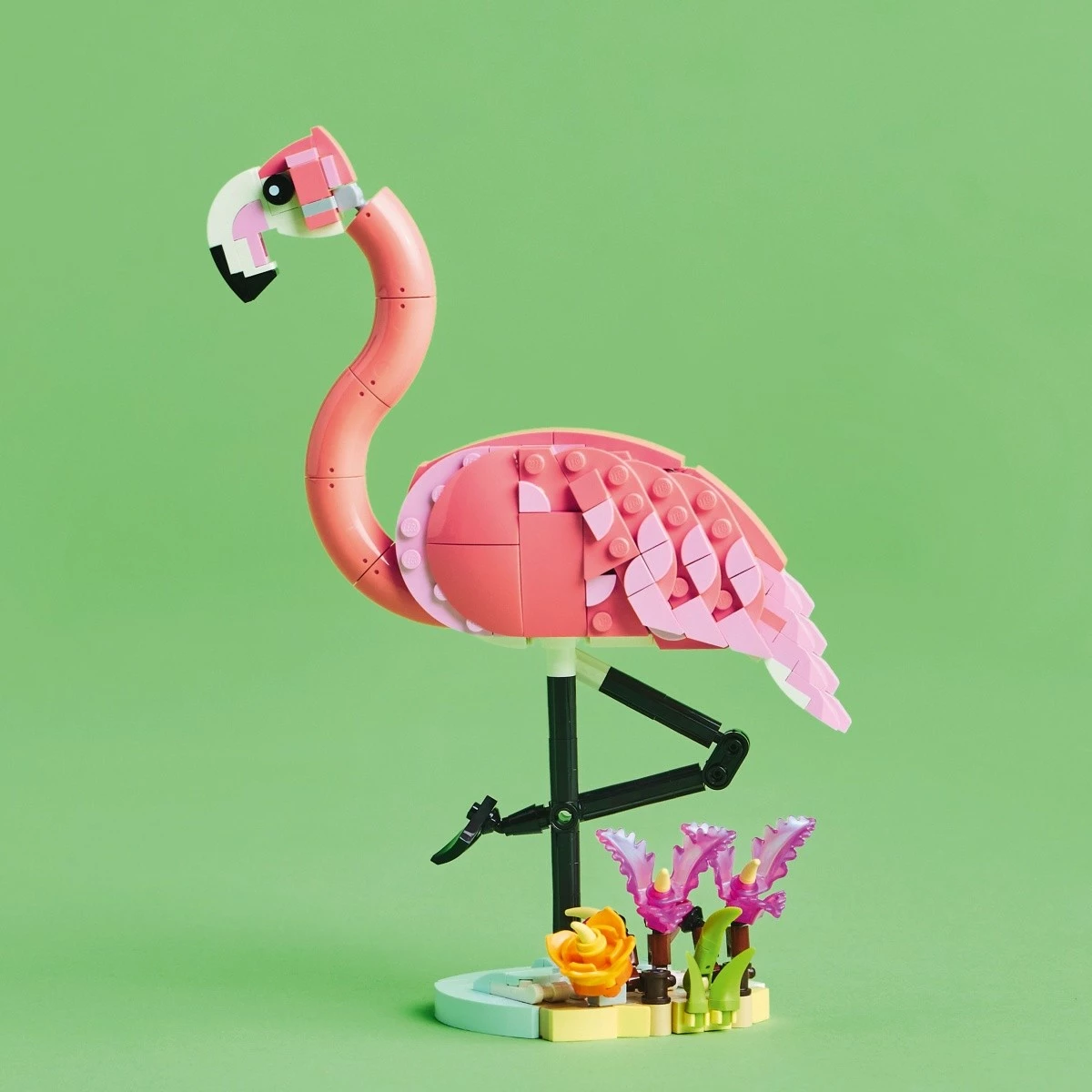 Set za sestavljanje 3 v 1 Divje živali, LEGO Creator 31170: rožnati flamingo, 288 kosov, rožnat