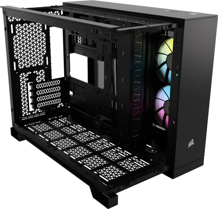 Računalniško ohišje Corsair 2500X RGB Midi Tower mATX, črno
