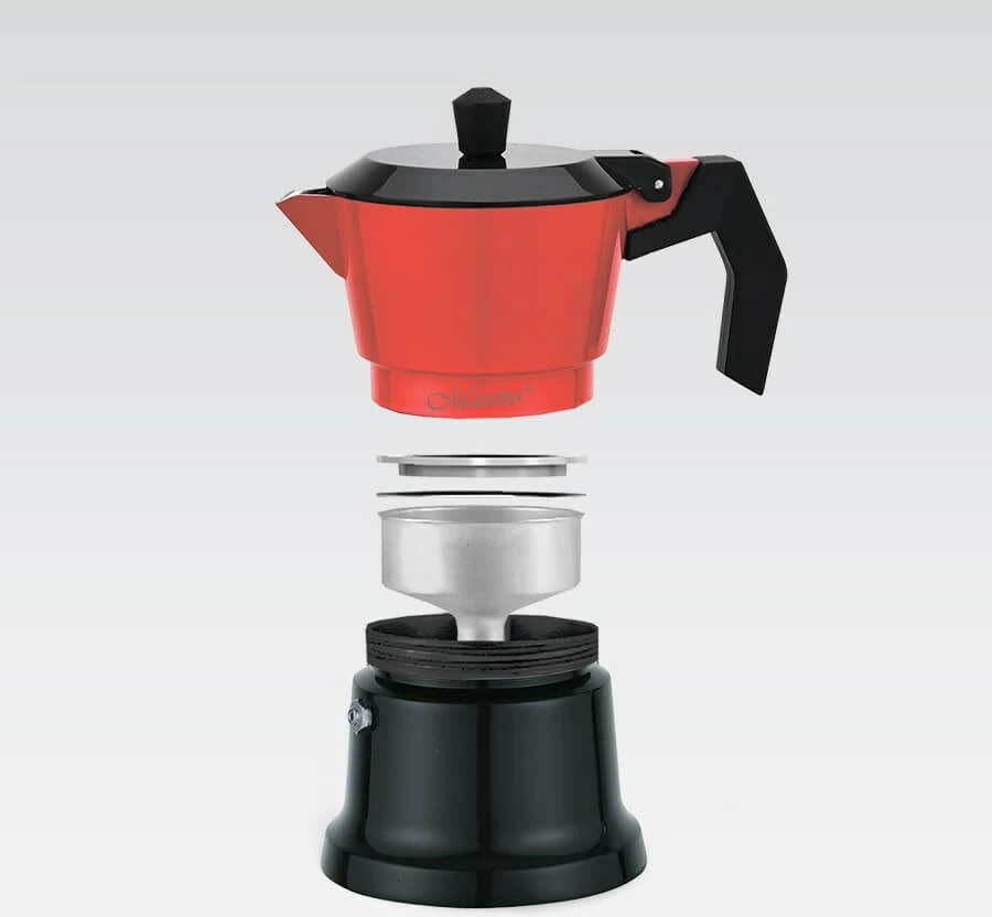 Moka pot 450 ml, alumin, rdeč — Maestro MR-1657-9