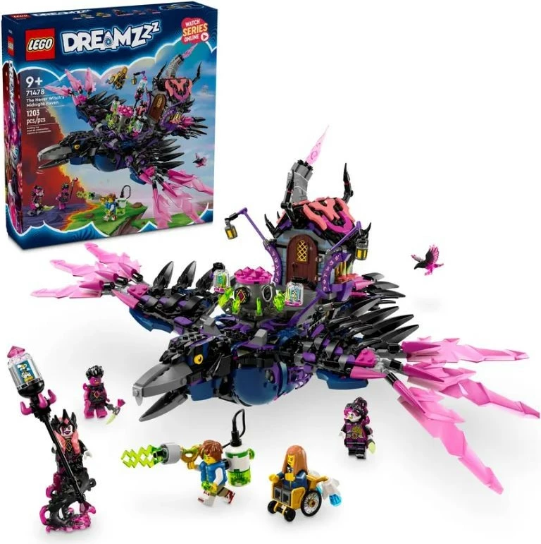 Set za sestavljanje LEGO DREAMZzz Northern Raven Neverknow, 71478, 1203 kosov, večbarven