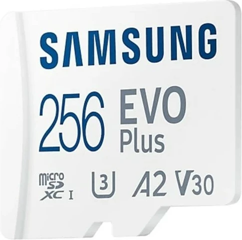 MicroSD pomnilniška kartica 256 GB EVO Plus Samsung, z SD adapterjem