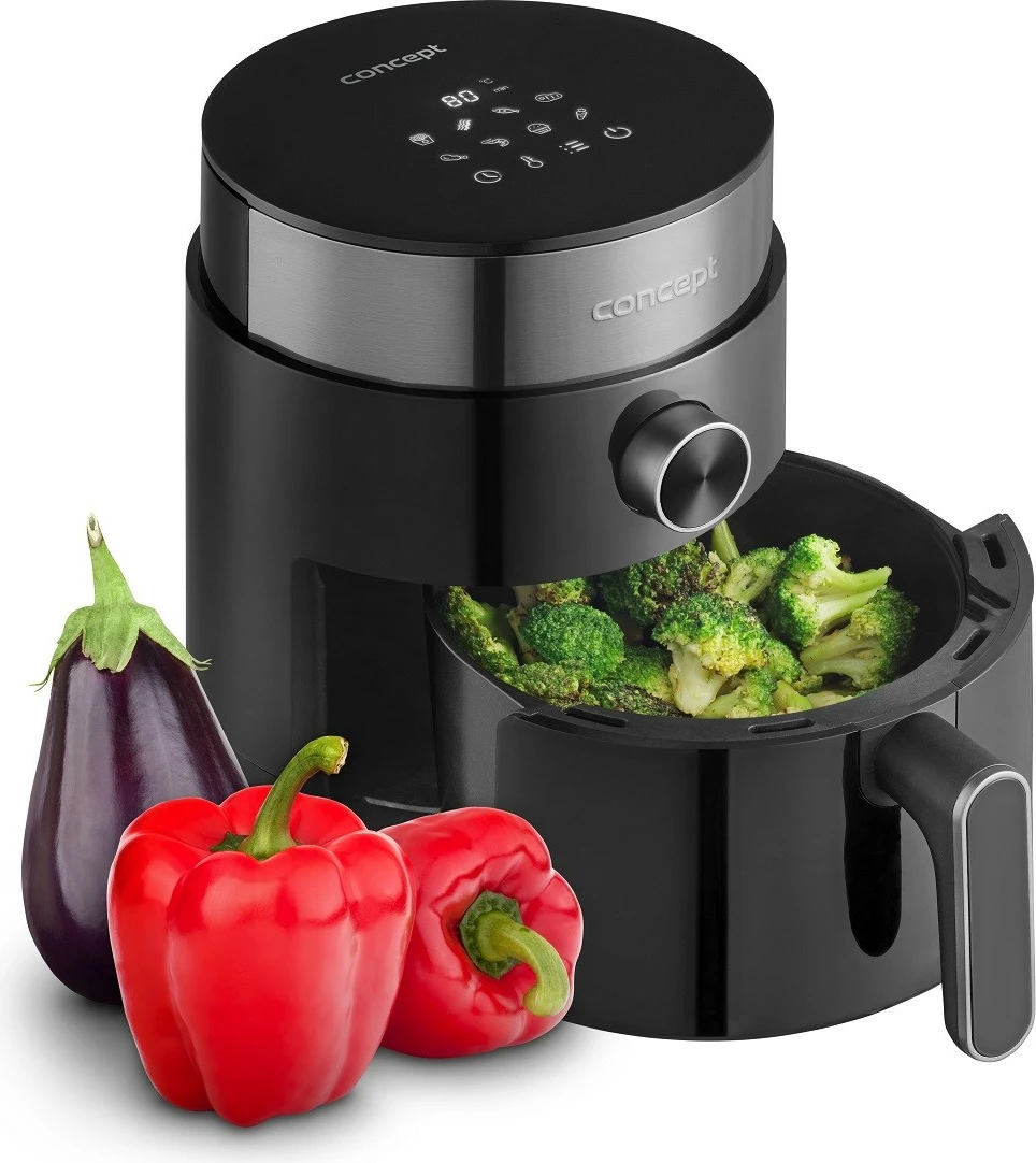 Friteza na vroč zrak Concept FR2500, 2,5 L, črna