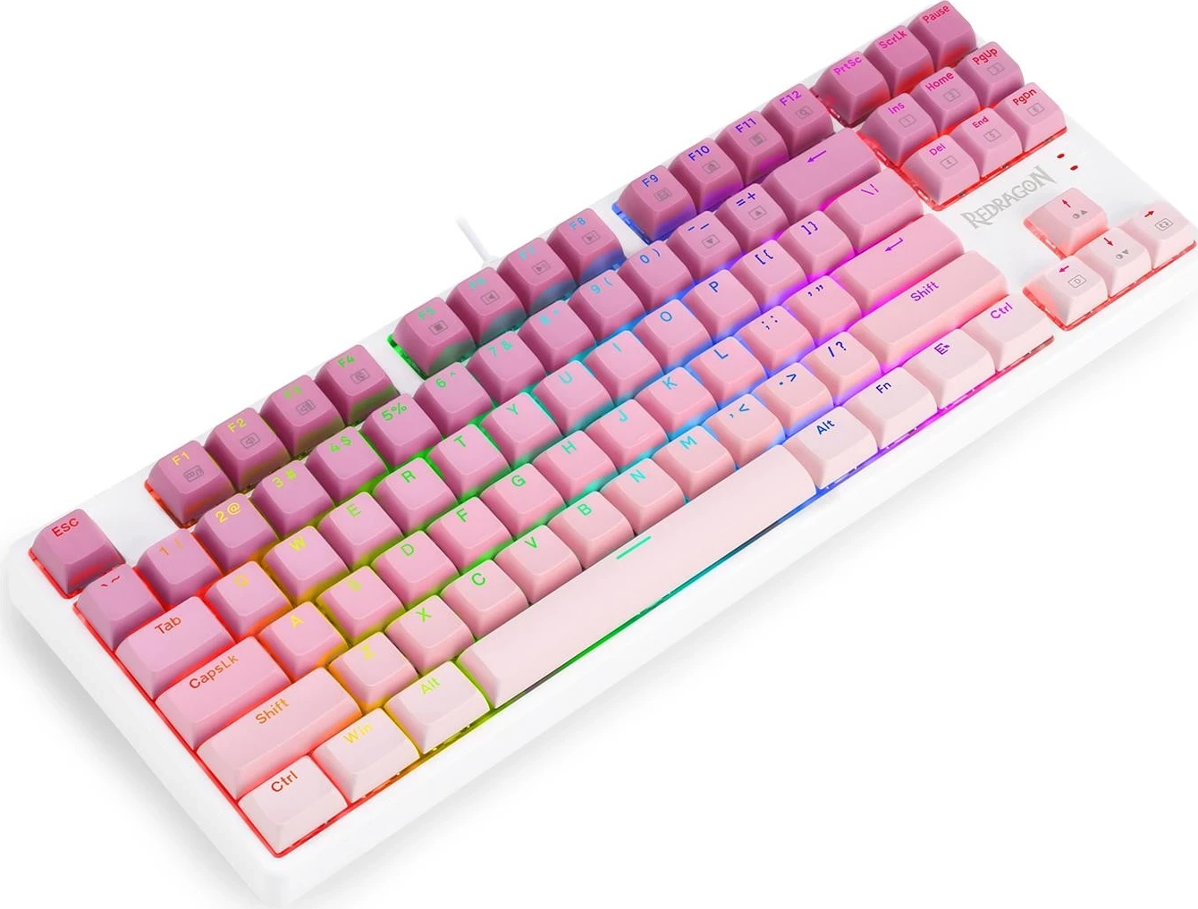 Mehanska tipkovnica Redragon K645W-GP-RGB, RGB, bela