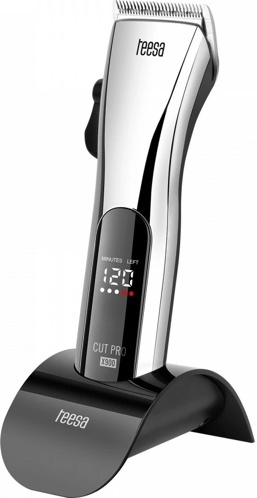 Strojček za striženje las TEESA CUT PRO X900, z zaslonom, 4 glavice, črno/srebrn