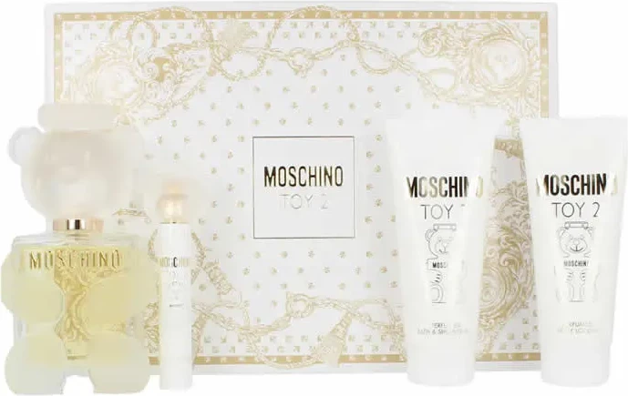 Set Eau de Parfum za moške Moschino Toy 2, 100 ml, 4 kosi