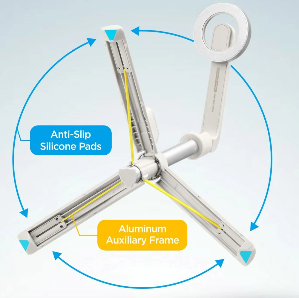 Selfie palica s trinožnikom, MagSafe, Bluetooth, bež, Spigen S571W