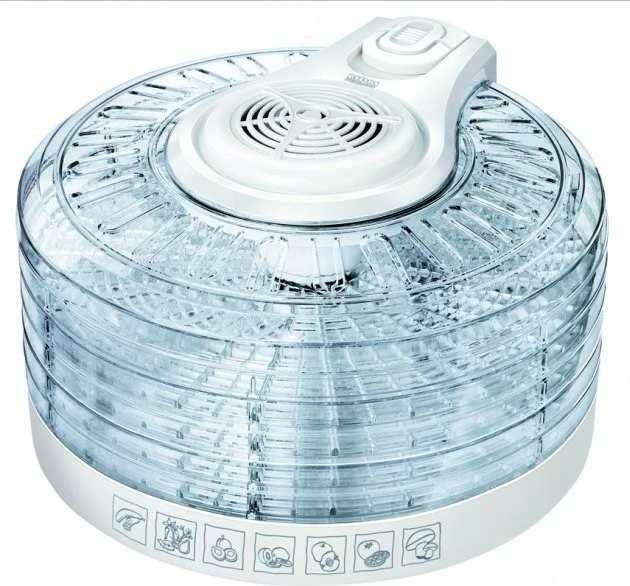 Sušilnik gob, 5 pladnjev, 400 W, bel MPM MSG-02