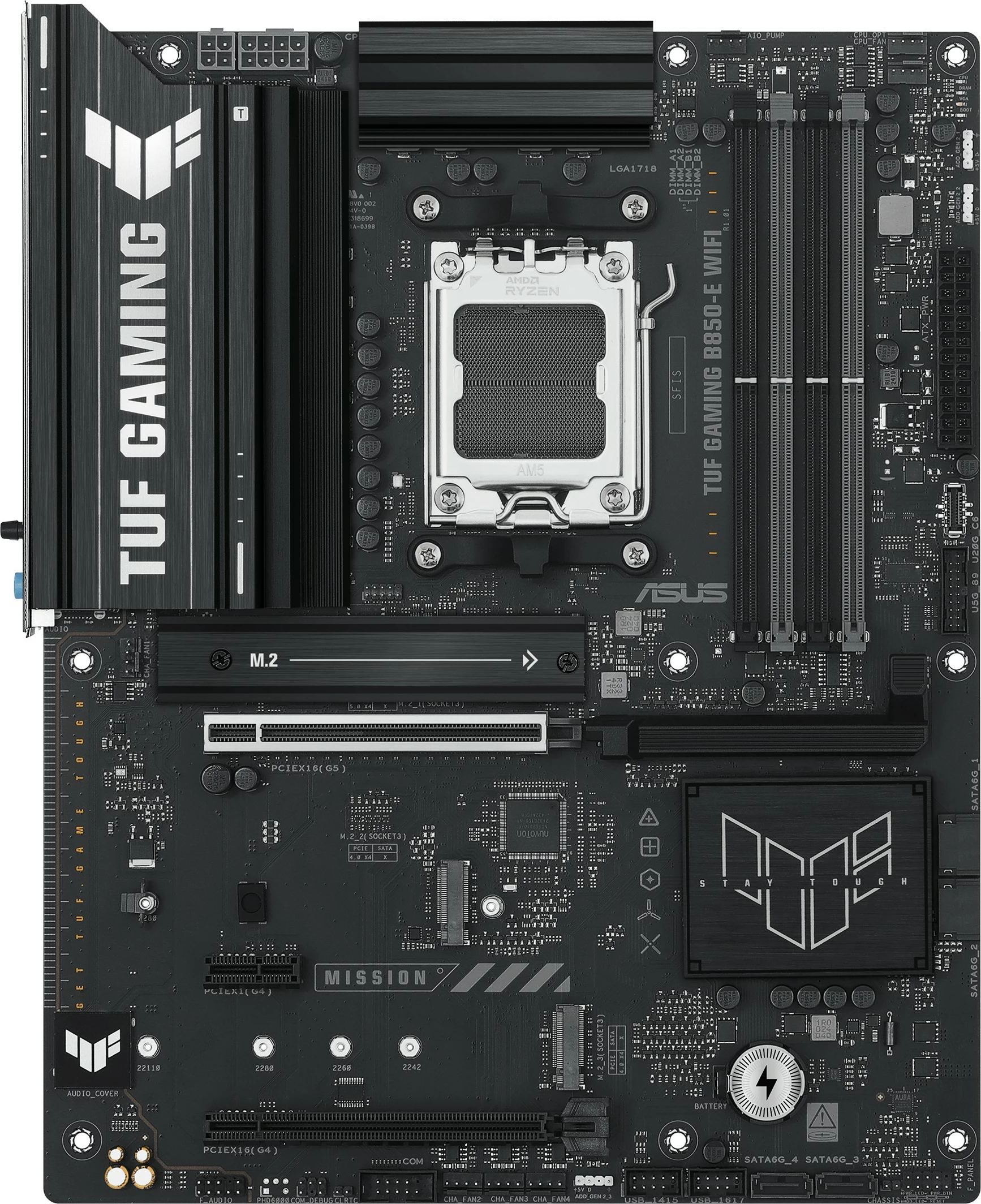 Matična plošča ASUS TUF GAMING B850-E WIFI, AMD Socket AM5, DDR5, ATX, črna