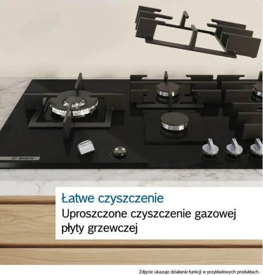 Plinska kuhalna plošča Bosch PRB3A6I40, 2 kuhališča, črna