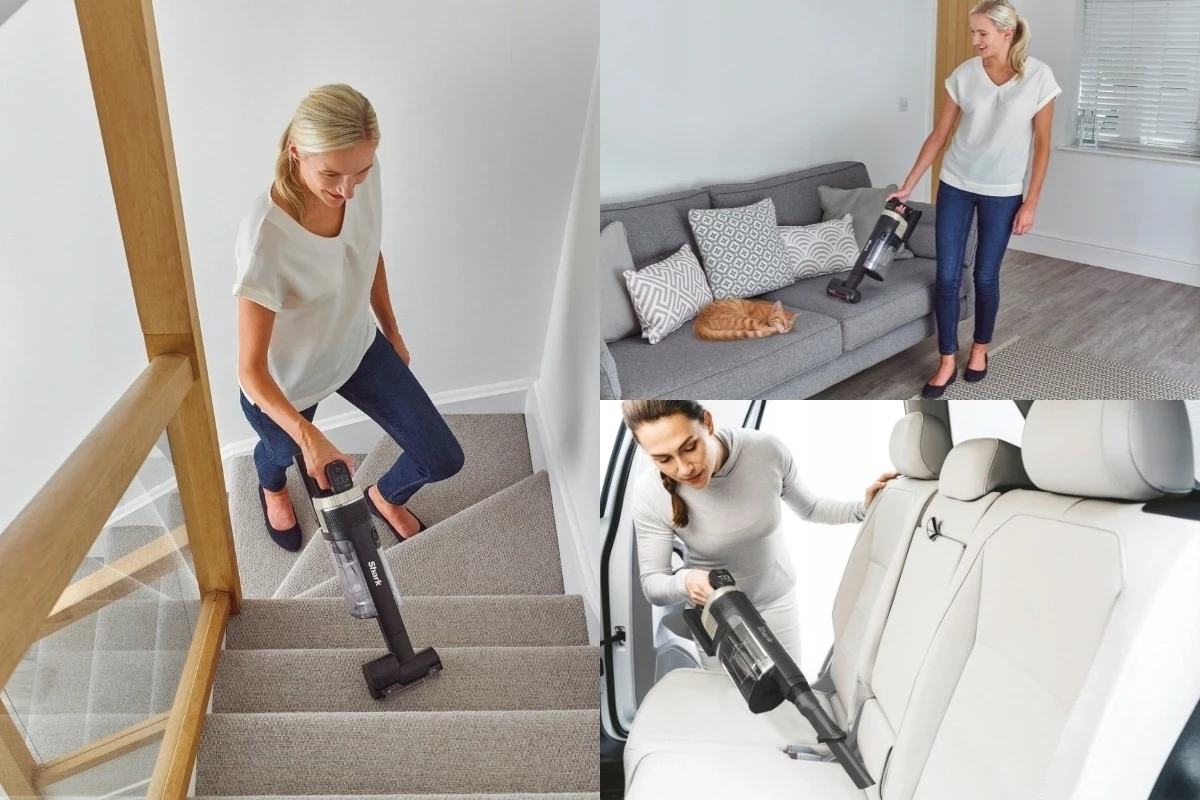 Sesalnik 25 V, sivo-zlat Shark IZ400EUT