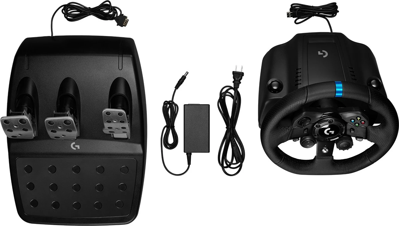 Dirkalni volan in pedalke Logitech G G923 za PS5, PS4 in PC, žični, 900°