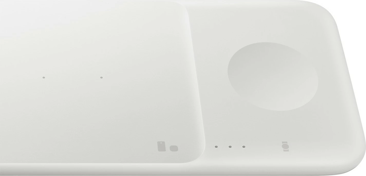 Brezžični polnilec Trio, Samsung, USB, bel