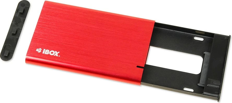 Računalniško ohišje iBOX HD-05, 2,5", USB 3.1, aluminij, rdeče