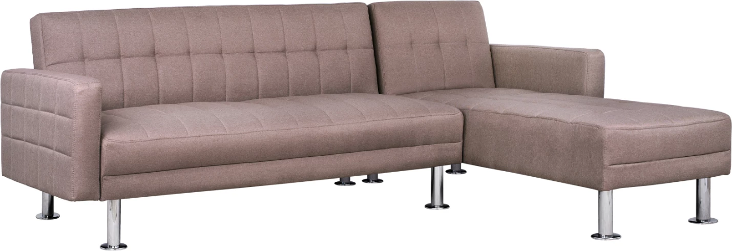 Večdelna kotna zofa v bež barvi z ležiščem Holden FH3147.02, obrnljiva 265x151x78 cm